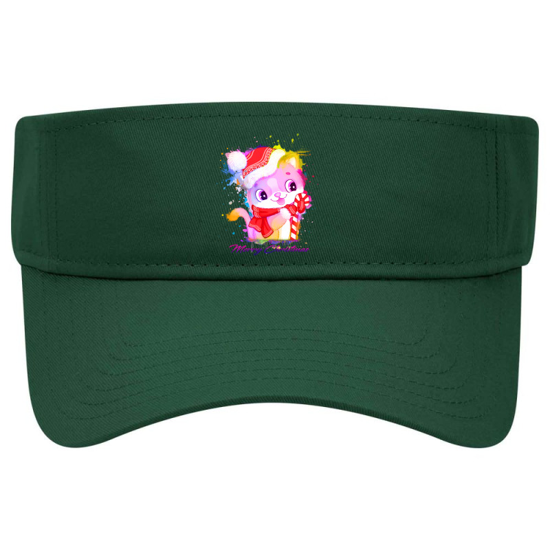 Merry Christmas Cat Visor Hat | Artistshot