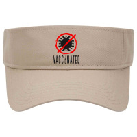 Vaccinated, Hug Me Im Vaccinated, Quarantine, Proudly Vaccinated Visor Hat | Artistshot