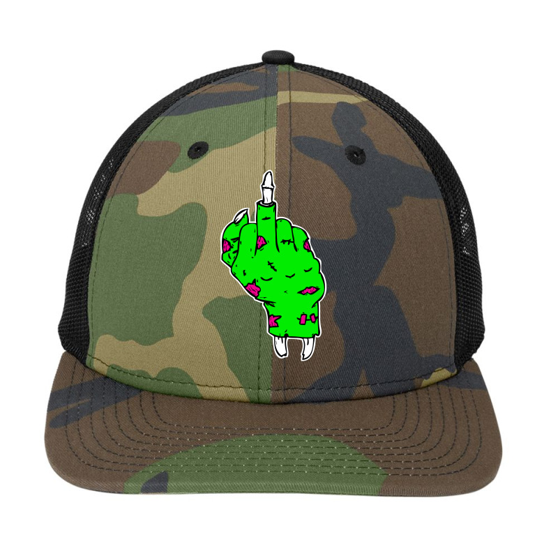 Rude Zombie Snapback Trucker Cap by Specstore | Artistshot