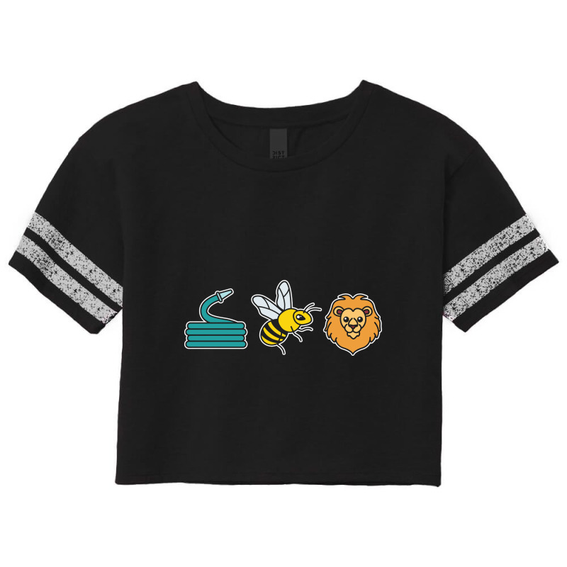 Hose Bee Lion Scorecard Crop Tee | Artistshot