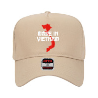 Made In Vietnam Vietnamese Language Funny Quote T Shirt Adjustable Baseball Cap | Artistshot