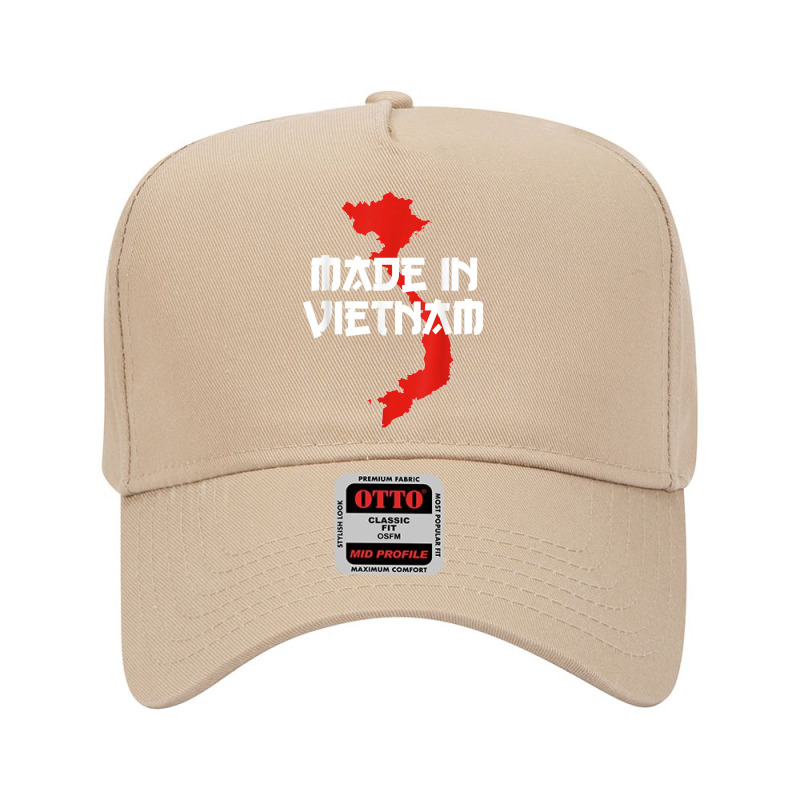 Made In Vietnam Vietnamese Language Funny Quote T Shirt Adjustable Baseball Cap by James William | Artistshot