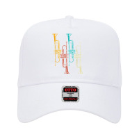 Retro Jazz Music Trumpeter Gifts Trumpet T Shirt Adjustable Baseball Cap | Artistshot