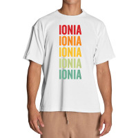 Ionia County, Michigan, Rainbow Text Design T Shirt Urban Heavy T-shirt | Artistshot