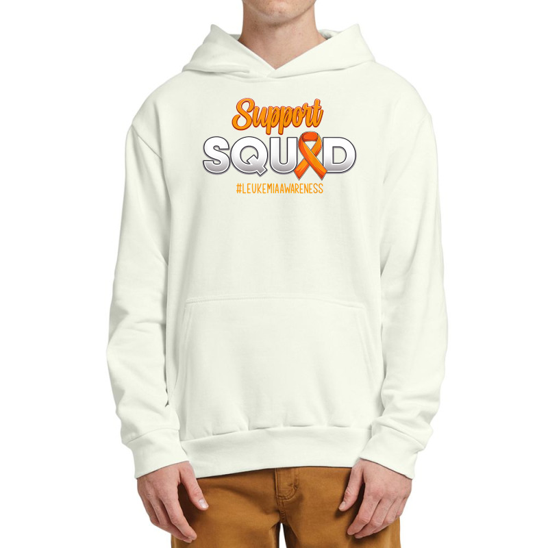 Support Squad Leukemia Awareness Warrior Fight For Men Women T Shirt Urban Pullover Hoodie | Artistshot