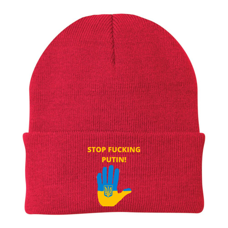 Stop F#cking Putin! Beanie by wolfieDesign | Artistshot