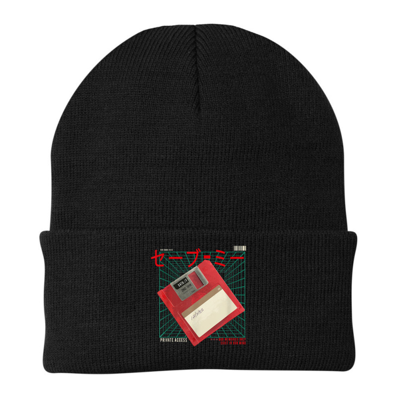 Vaporwave Aesthetic Style Floppy Disk 90s Japanese Otaku T Shirt Beanie | Artistshot