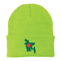 Bangladesh Map Flag Drawing Line Art Beanie | Artistshot