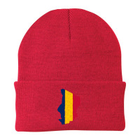 Chad Flag Map Drawing Line Art Beanie | Artistshot