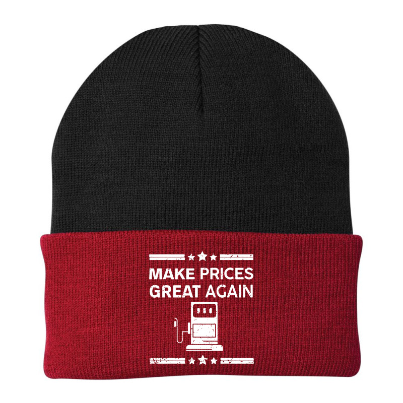 Funny Pro Trump Supporter Make Gas Prices Great Again Beanie by WuzzTees | Artistshot