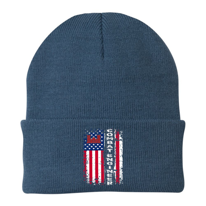 Combat Engineer Distressed American Beanie by AdeArt | Artistshot