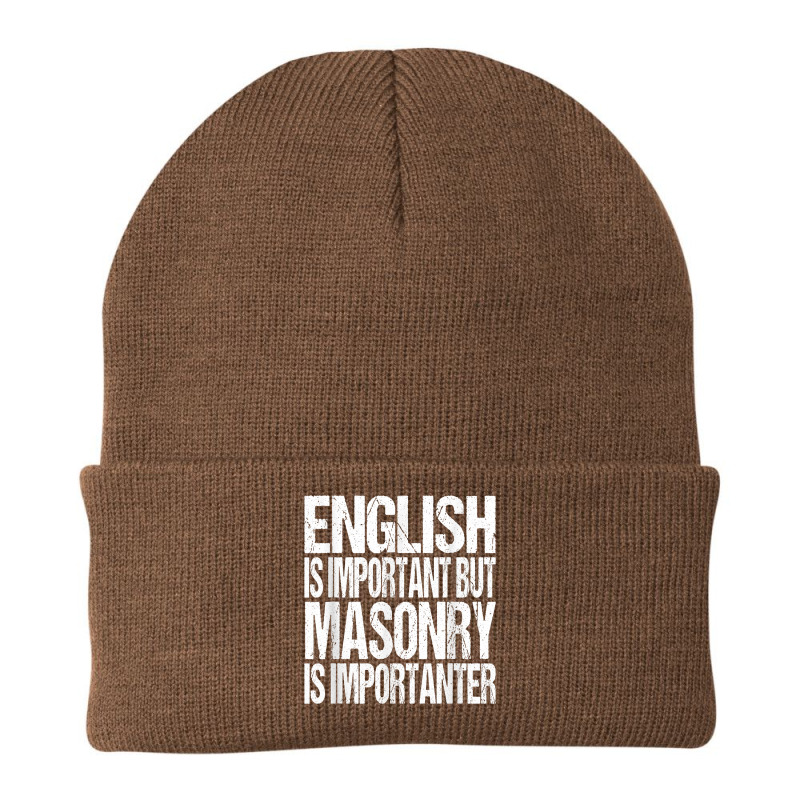 Funny Masonry Quote Tshirt Gift Beanie by men.adam | Artistshot