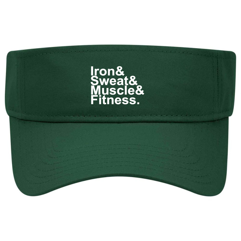 Iron & Sweat & Muscle & Fitness Visor Hat | Artistshot