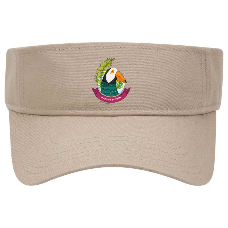 P Is For Puffin Bird Visor hat by Snap Jolly | Artistshot