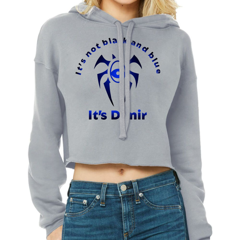 It's Not Black And Blue It's Dimir Cropped Hoodie by loobsdigitalart | Artistshot