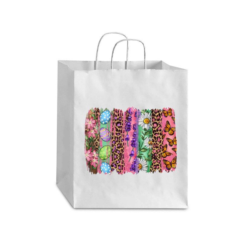 Western Easter Brushstroke Debie Paper Bag - 10 X 5 X 13 | Artistshot