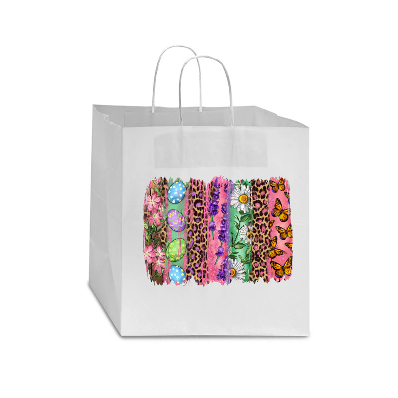 Western Easter Brushstroke Star Paper Bag - 13 X 7 X 13 | Artistshot