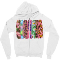 Western Easter Brushstroke Zipper Hoodie | Artistshot