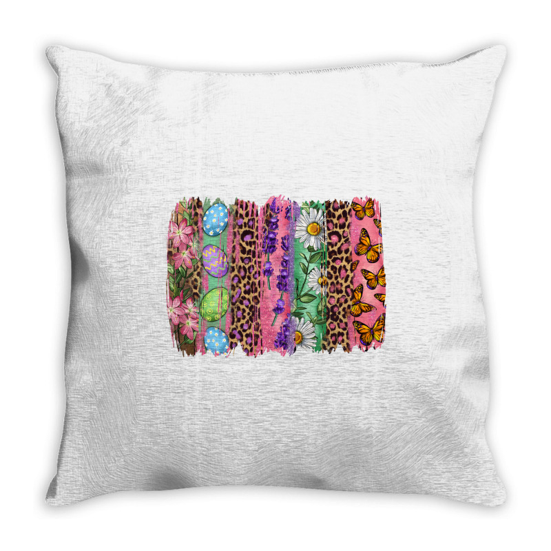 Western Easter Brushstroke Throw Pillow | Artistshot