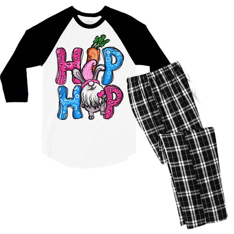 Easter Hip Hop Gnome Men's 3/4 Sleeve Pajama Set | Artistshot