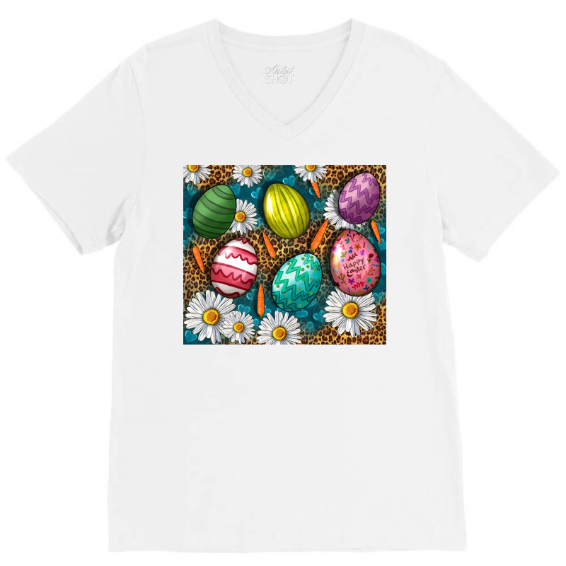 Easter Eggs V-neck Tee | Artistshot