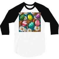 Easter Eggs 3/4 Sleeve Shirt | Artistshot