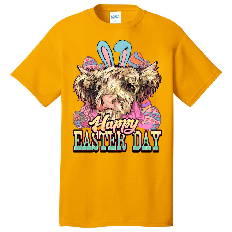 Easter Day Cow Basic T-shirt | Artistshot