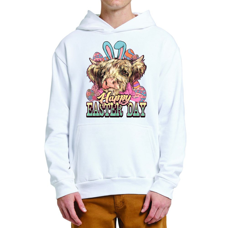 Easter Day Cow Urban Pullover Hoodie | Artistshot