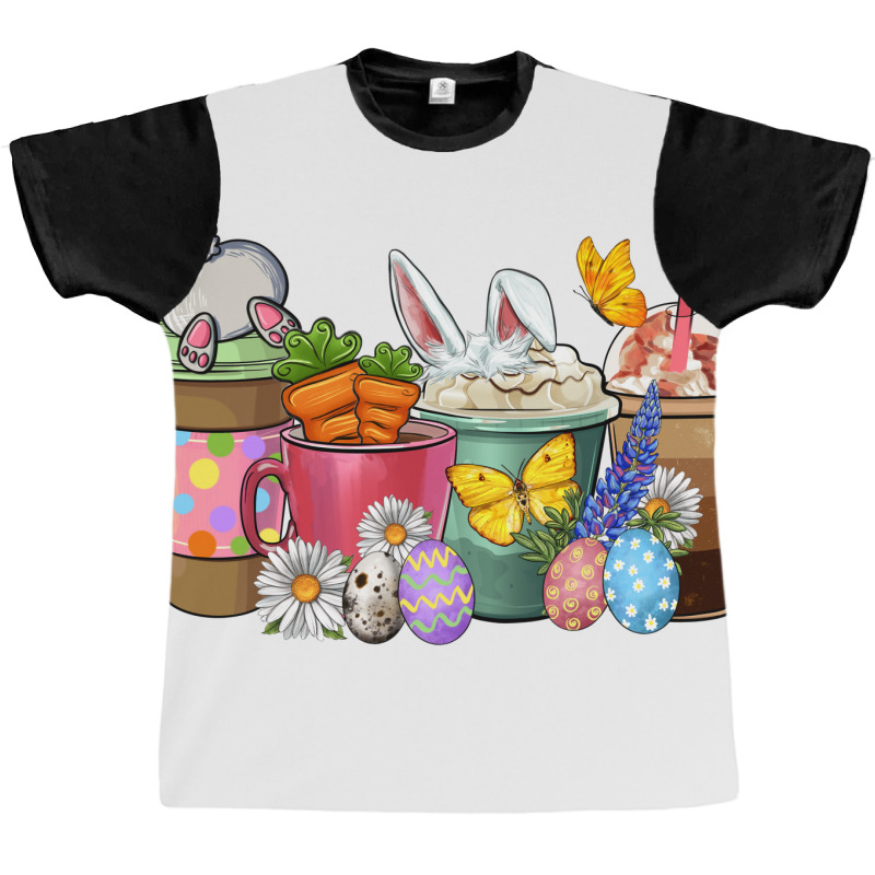 Easter Coffee Cups Graphic T-shirt | Artistshot