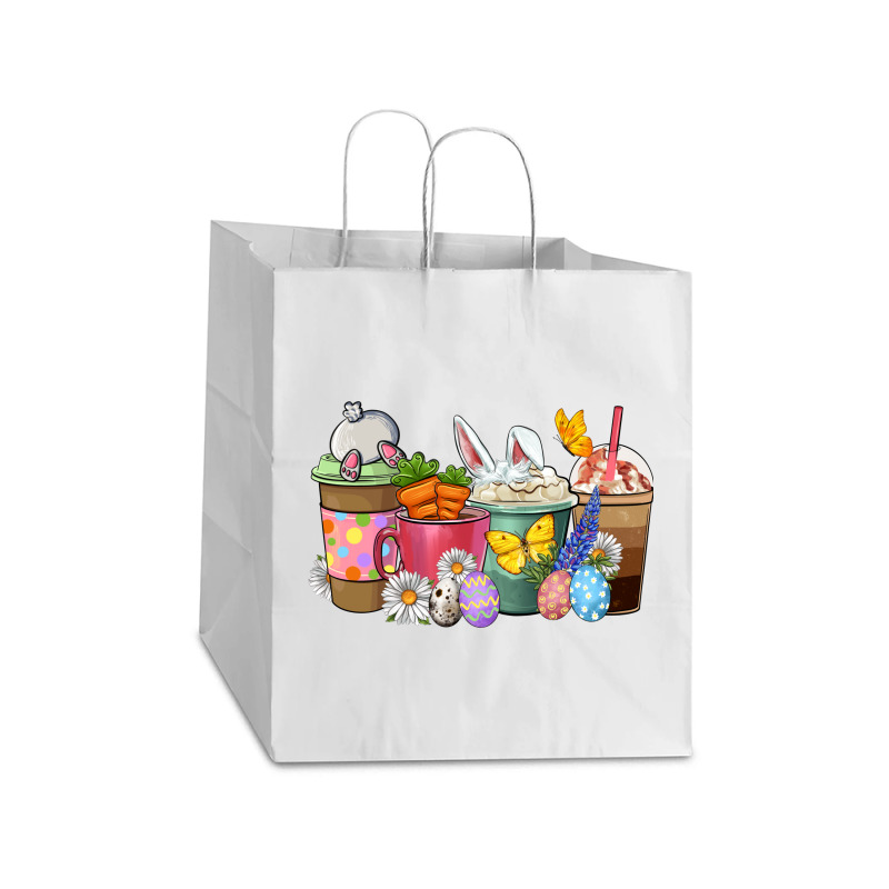 Easter Coffee Cups Take Out Paper Bag - 14 X 10 X 15 1/2 | Artistshot