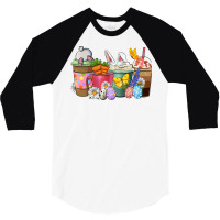 Easter Coffee Cups 3/4 Sleeve Shirt | Artistshot