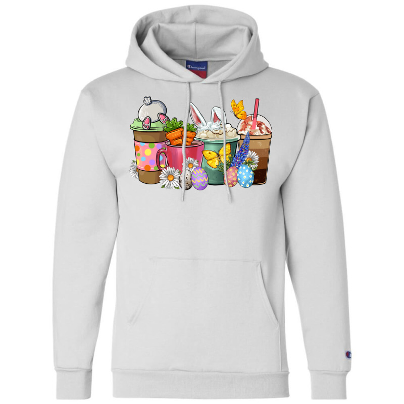 Easter Coffee Cups Champion Hoodie | Artistshot