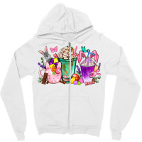 Easter Coffee Cups With Bunny Zipper Hoodie | Artistshot