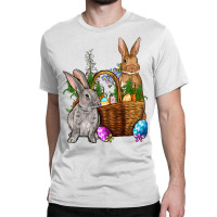 Bunnys Carrots Eggs With Basket Easter Classic T-shirt | Artistshot