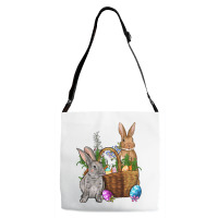 Bunnys Carrots Eggs With Basket Easter Adjustable Strap Totes | Artistshot