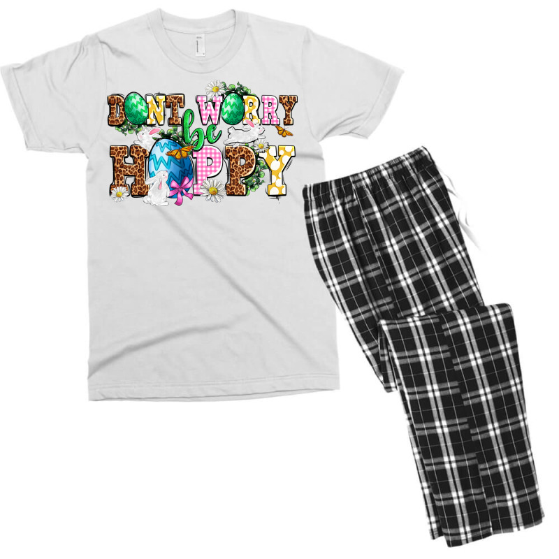 Don't Worry Be Hoppy Men's T-shirt Pajama Set | Artistshot