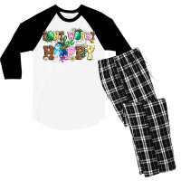 Don't Worry Be Hoppy Men's 3/4 Sleeve Pajama Set | Artistshot