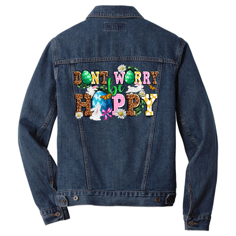 Don't Worry Be Hoppy Men Denim Jacket | Artistshot