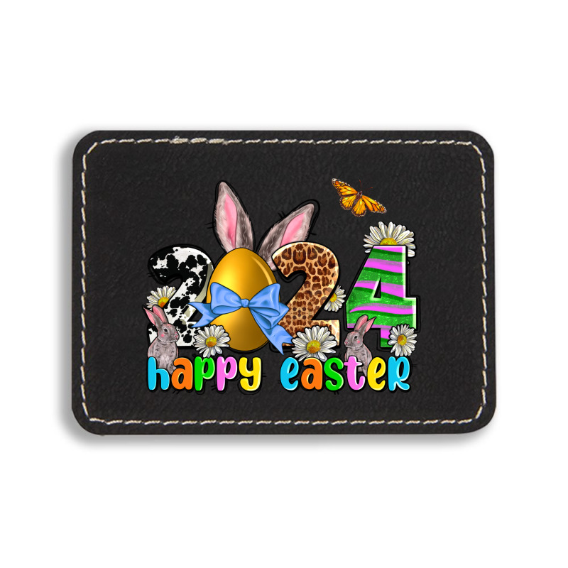 2024 Happy Easter Rectangle  Leatherette Patch | Artistshot