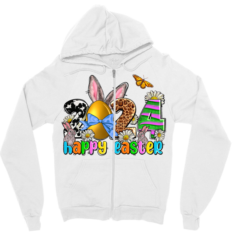 2024 Happy Easter Zipper Hoodie | Artistshot