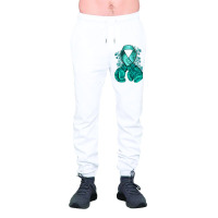 Ovarian Cancer Teal Ribbon With Boxing Gloves Urban Sweatpant | Artistshot