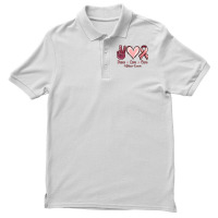 Peace Love Cure Uterine Cancer Men's Polo Shirt | Artistshot