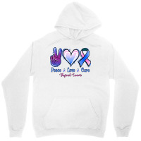 Peace Love Cure Thyroid Cancer Unisex Hoodie | Artistshot