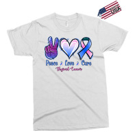 Peace Love Cure Thyroid Cancer Exclusive T-shirt | Artistshot