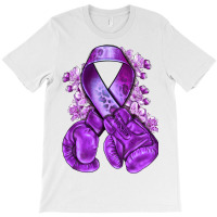 Domestic Violence Warrior Purple Ribbon T-shirt | Artistshot