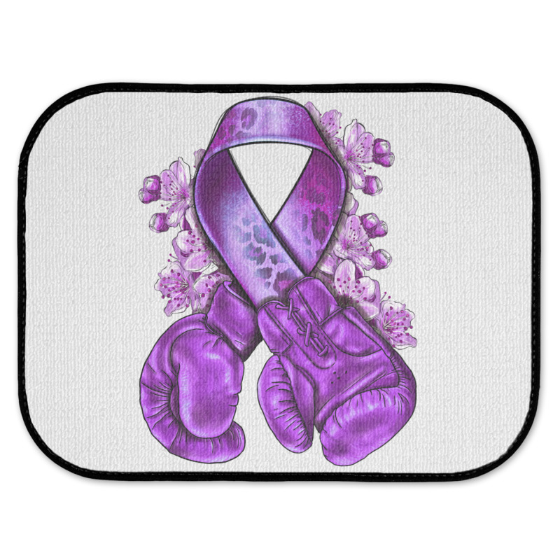 Domestic Violence Warrior Purple Ribbon Rear Car Mat | Artistshot