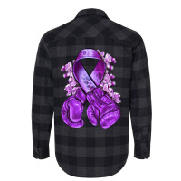 Domestic Violence Warrior Purple Ribbon Flannel Shirt | Artistshot