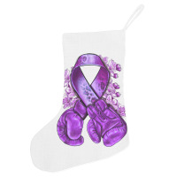 Domestic Violence Warrior Purple Ribbon Holiday Stocking | Artistshot