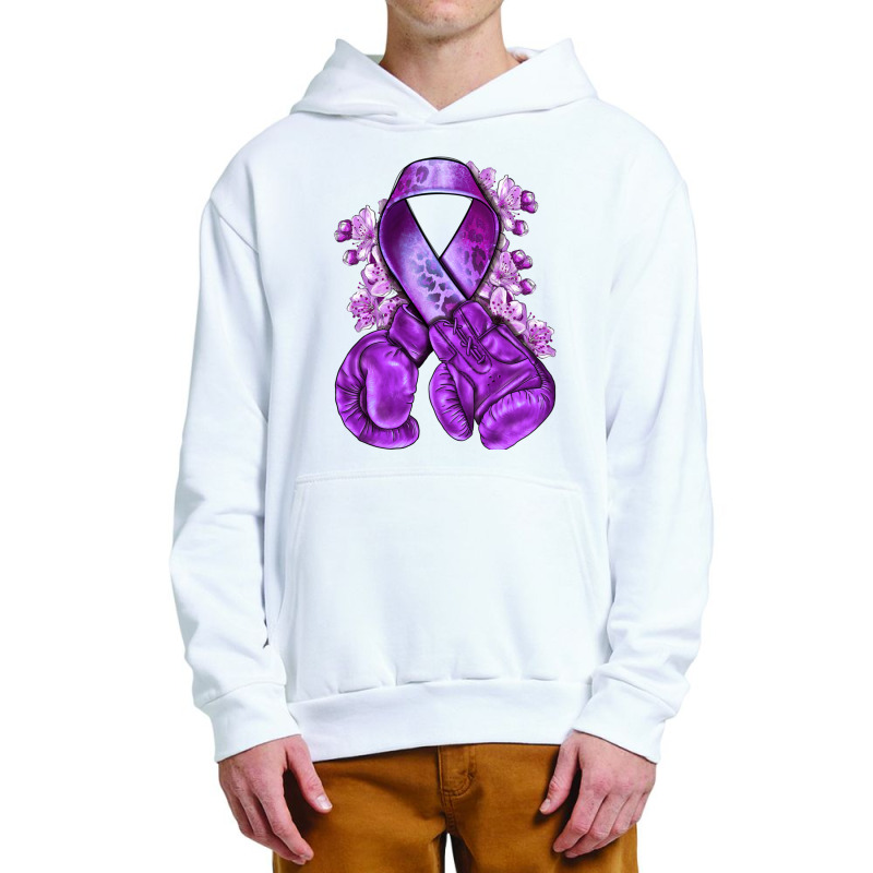 Domestic Violence Warrior Purple Ribbon Urban Pullover Hoodie | Artistshot