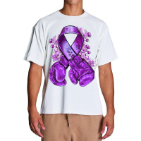 Domestic Violence Warrior Purple Ribbon Urban Heavy T-shirt | Artistshot